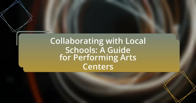 Collaborating with Local Schools: A Guide for Performing Arts Centers